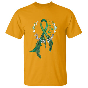 Mental Health Awareness T Shirt Fight The Stigma Butterfly Green Ribbon TS09 Gold Printyourwear