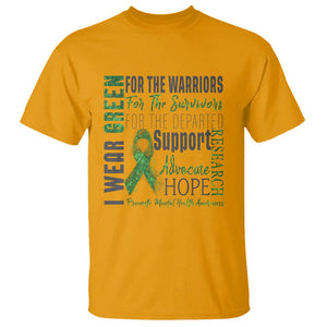 Mental Health Awareness T Shirt I Wear Green For The Warrior TS09 Gold Printyourwear