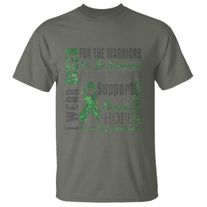 Mental Health Awareness T Shirt I Wear Green For The Warrior TS09 Military Green Printyourwear