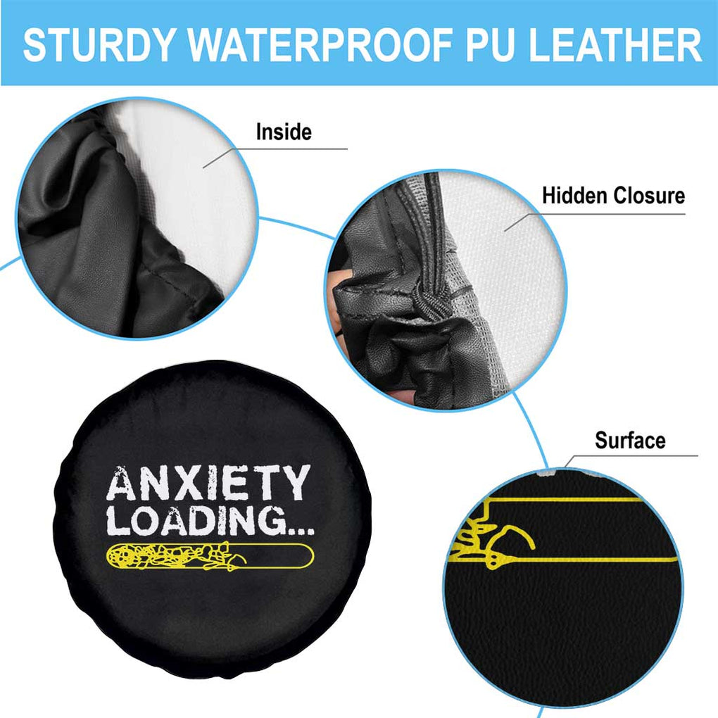 Mental Health Awareness Anxiety Loading Spare Tire Cover TS09 Print Your Wear