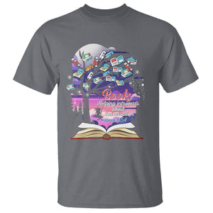 Introvert Book Lover T Shirt Books Helping Introverts Avoid Conversation TS09 Charcoal Printyourwear