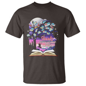 Introvert Book Lover T Shirt Books Helping Introverts Avoid Conversation TS09 Dark Chocolate Printyourwear