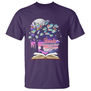Introvert Book Lover T Shirt Books Helping Introverts Avoid Conversation TS09 Purple Printyourwear
