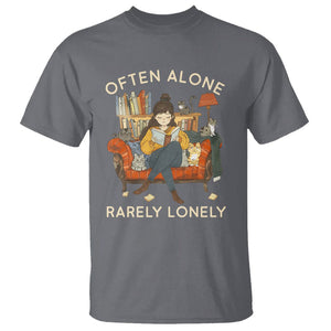 Introvert T Shirt Often Alone Rarely Lonely TS09 Charcoal Printyourwear