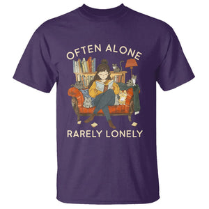 Introvert T Shirt Often Alone Rarely Lonely TS09 Purple Printyourwear