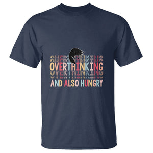 Overthinking And Also Hungry Cute Cat T Shirt TS09 Navy Printyourwear