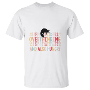 Overthinking And Also Hungry Cute Cat T Shirt TS09 White Printyourwear