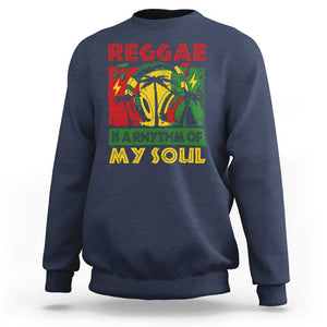 Reggae Is A Rythm Of My Soul Jamaica Music Sweatshirt TS09 Navy Print Your Wear