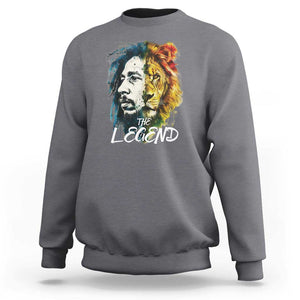 Legend Bob Lion Reggae Jamaica Music Sweatshirt TS09 Charcoal Print Your Wear