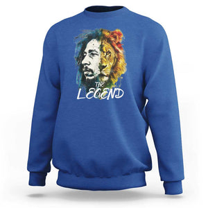 Legend Bob Lion Reggae Jamaica Music Sweatshirt TS09 Royal Blue Print Your Wear