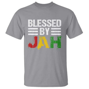 Blessed By Jah Jamaican Rastafari Rasta T Shirt TS09 Sport Gray Print Your Wear