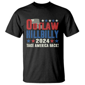 Trump Vance 2024 T Shirt Outlaw Hillbilly Take America Back TS09 Black Print Your Wear