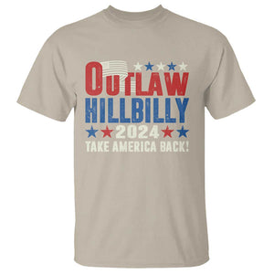 Trump Vance 2024 T Shirt Outlaw Hillbilly Take America Back TS09 Sand Print Your Wear