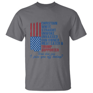 Trump Supporter T Shirt Christian White Straight Gun Owner Meat Eater TS09 Charcoal Print Your Wear