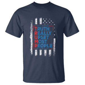 Trump Supporter T Shirt Truth Really Upsets Most People TS09 Navy Print Your Wear