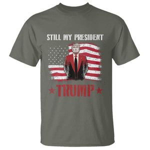 Trump Supporter T Shirt Still My President Vote For Trump Again TS09 Military Green Print Your Wear