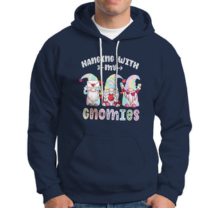 Happy Valentine's Day Hanging With Gnomies Hoodie Tie Dye TS09 Navy Printyourwear