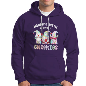 Happy Valentine's Day Hanging With Gnomies Hoodie Tie Dye TS09 Purple Printyourwear