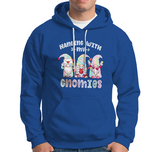 Happy Valentine's Day Hanging With Gnomies Hoodie Tie Dye TS09 Royal Blue Printyourwear