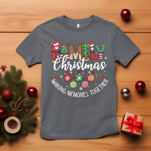 Family Christmas Making Memories Together Matching T Shirt TS09 Charcoal Printyourwear