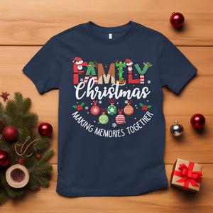 Family Christmas Making Memories Together Matching T Shirt TS09 Navy Printyourwear