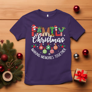 Family Christmas Making Memories Together Matching T Shirt TS09 Purple Printyourwear