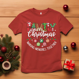 Family Christmas Making Memories Together Matching T Shirt TS09 Red Printyourwear