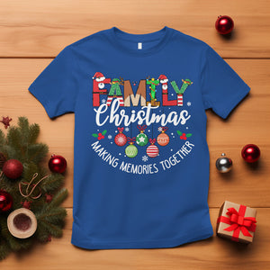 Family Christmas Making Memories Together Matching T Shirt TS09 Royal Blue Printyourwear