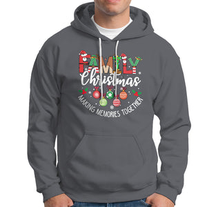 Family Christmas 2023 Making Memories Together Matching Hoodie TS09 Charcoal Printyourwear