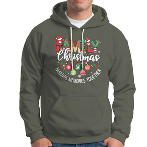 Family Christmas 2023 Making Memories Together Matching Hoodie TS09 Military Green Printyourwear