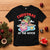 Funny Flamingo Float Santa Claus Christmas At The Beach T Shirt TS09 Black Printyourwear