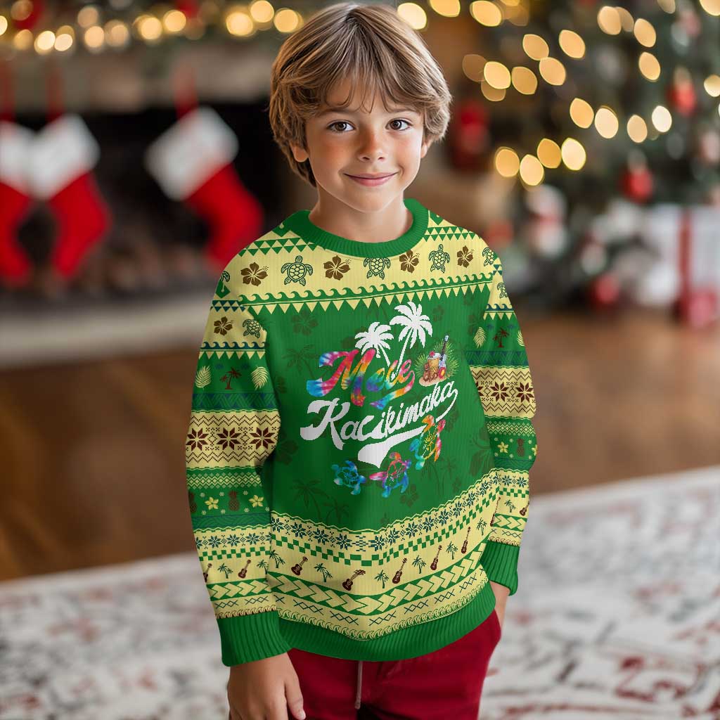Mele Kalikimaka Tie Dye Xmas Turtle Ugly Christmas Sweater TS09 Forest Print Your Wear