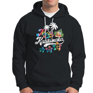 Mele Kalikimaka Tie Dye Christmas Turtle Hoodie TS09 Black Printyourwear