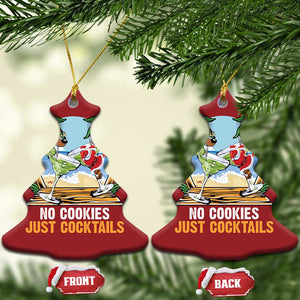 Tropical Xmas Christmas Ornament No Cookies Just Cocktails Drunk Santa Reindeer TS09 Christmas Tree Red Print Your Wear