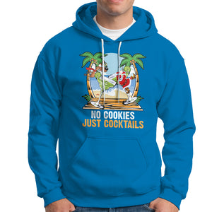 No Cookies Just Cocktails Drunk Santa Reindeer Summer Christmas Hoodie TS09 Sapphire Printyourwear