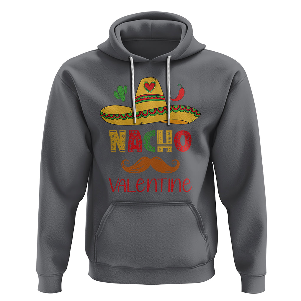 Valentine's Day Hoodie Funny Nacho Love Mexican Sombraro TS09 Charcoal Printyourwear