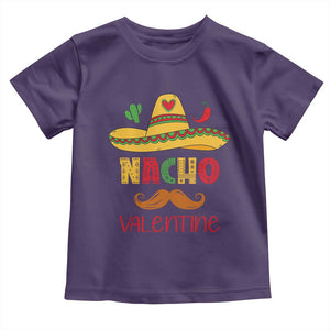 Valentine's Day Toddler T Shirt Funny Nacho Love Mexican Sombraro TS09 Purple Print Your Wear