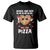 Valentine's Day T Shirt Roses Are Red Blah Pizza Funny Food Lover TS09 Black Printyourwear