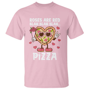 Valentine's Day T Shirt Roses Are Red Blah Pizza Funny Food Lover TS09 Light Pink Printyourwear