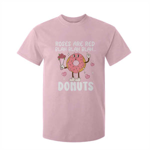 Valentine's Day T Shirt For Kid Roses Are Red Blah Donut Funny Food Lover TS09 Light Pink Print Your Wear