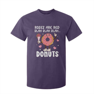 Valentine's Day T Shirt For Kid Roses Are Red Blah Donut Funny Food Lover TS09 Purple Print Your Wear