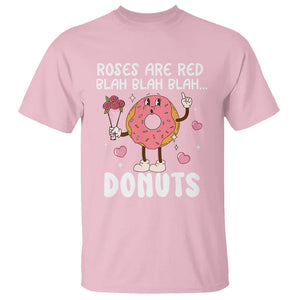 Valentine's Day T Shirt Roses Are Red Blah Donut Funny Food Lover TS09 Light Pink Printyourwear