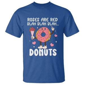 Valentine's Day T Shirt Roses Are Red Blah Donut Funny Food Lover TS09 Royal Blue Printyourwear