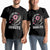 Valentine's Day Couple Matching T Shirt Roses Are Red Blah Skeleton Donut Funny Food Lover TS09 Black Print Your Wear