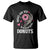 Valentine's Day T Shirt Roses Are Red Blah Skeleton Donut Funny Food Lover TS09 Black Printyourwear