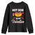 Valentine's Day Youth Sweatshirt Cute Hot-Dog Is My Valentine Food Lover TS09 Black Print Your Wear