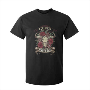 Valentine's Day T Shirt For Kid Cupid Aim For A Cowboy Western TS09 Black Print Your Wear