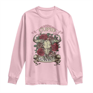 Valentine's Day Long Sleeve Shirt Cupid Aim For A Cowboy Western TS09 Light Pink Print Your Wear