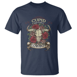 Valentine's Day T Shirt Cupid Aim For A Cowboy Western TS09 Navy Printyourwear