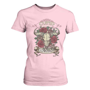 Valentine's Day T Shirt For Women Cupid Aim For A Cowboy Western TS09 Light Pink Print Your Wear